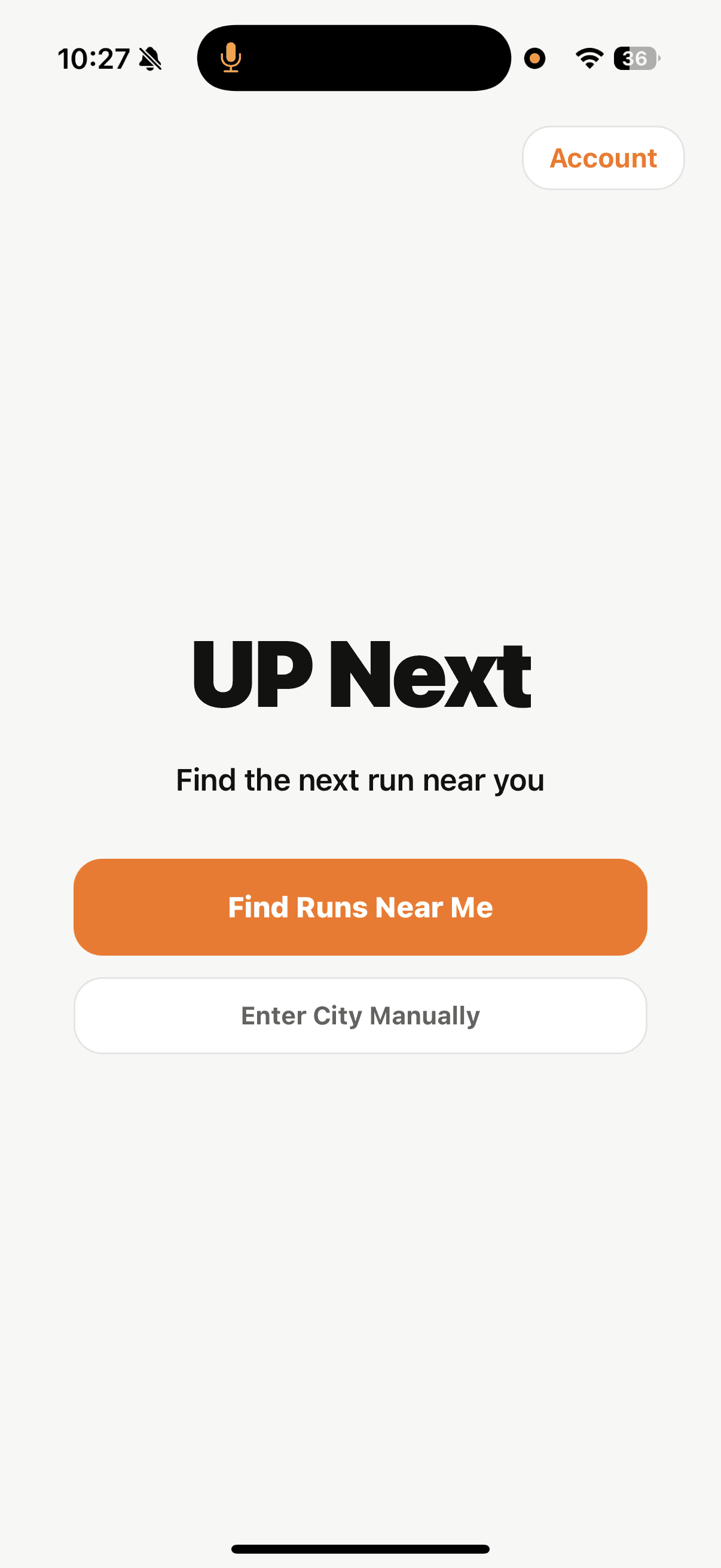 NextUp court discovery screen showing nearby basketball courts